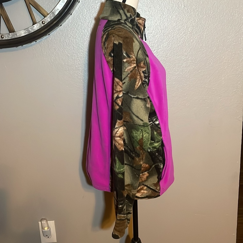 TRAIL CREST Pink and green Camouflage Women's Jacket - Picture 2 of 6